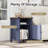 Farmhouse Nairoby Nightstand, End Table, End Tables with Barn Door and Shelf, Modern Bed Side Table Rustic Nightstands Set for Bedroom, Living Room ﻿-208205221-253371652