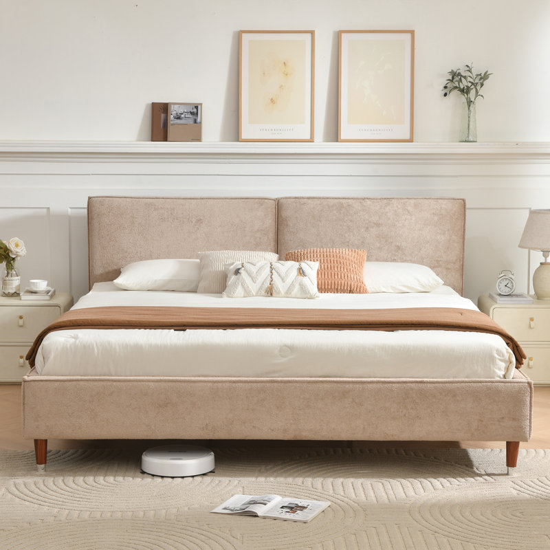 Lit plateforme tapissier Luxury Luxury, Très grand