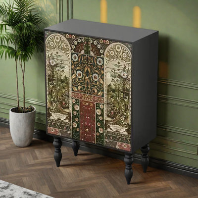 Commode d'appoint de rangement moderne à cinq tiroirs