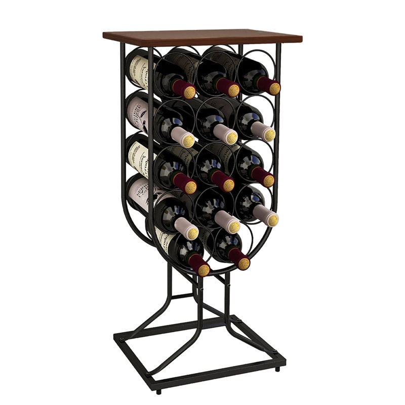 Colwich 14 Bottle Floor Wine Bottle Rack