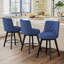 Tabouret de comptoir pivotant rembourré Arleine-92729594-93363830
