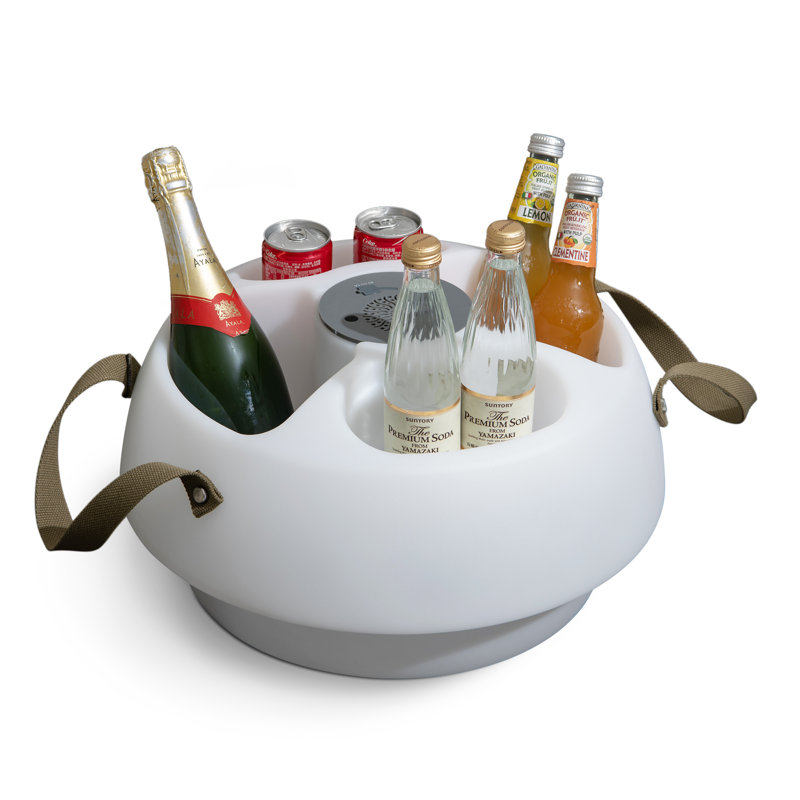Pool Floating Bluetooth Speakers, Floating Beverage Tub with Floating Cooler