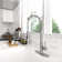 Quartz 33" X 22" Drop In Workstation Sink with Faucet Quartz Granite Sink with Pull Out Faucet