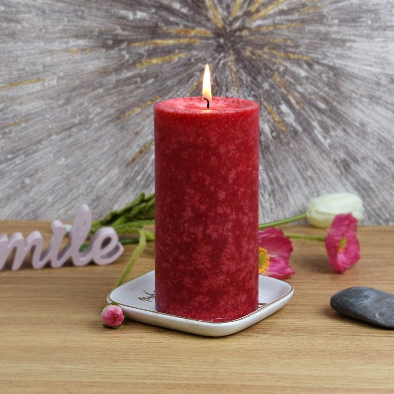 Sld Apple Crisp Scented Pillar Candle, 1, 6" H x 3" W x 3" D