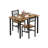 Small Kitchen Table Set For 2 With Chairs, 3 Piece Dining Table Set, Wood Breakfast Nook Table And Chairs Set For Small Space Dining Room,Apartment-887455278-887455276