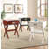 Grable Transitional Wooden 1-Drawer Rectangular End Table with Metal Corners