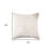 18" Off White Geometric Cowhide Throw Pillow