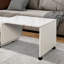  Table basse extensible avec plateau rotatif et roulettes