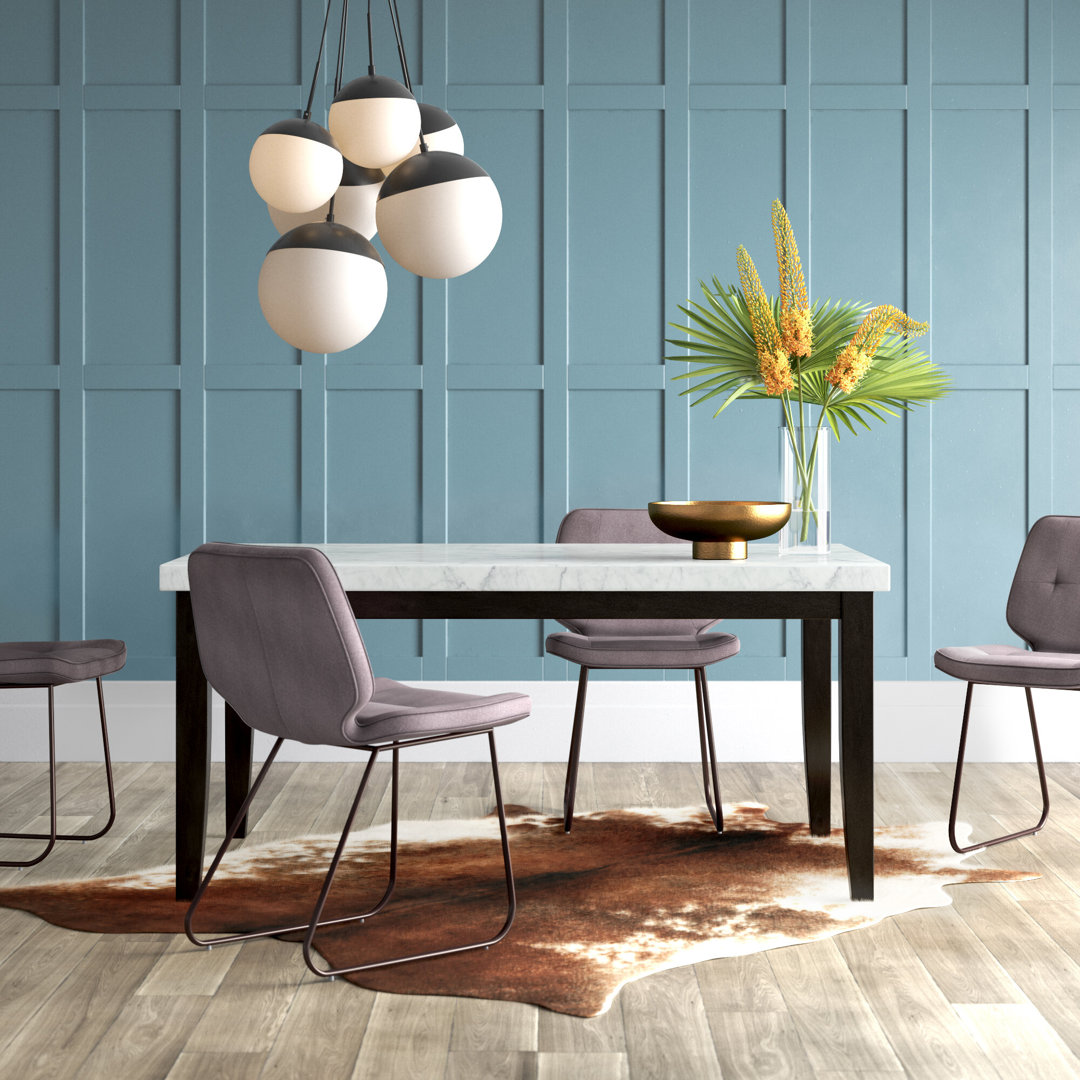 Navi Solid Wood Base Dining Table Mercury Row®