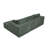 Full Compressed Corduroy Upholstered Sectional - No Assembly Needed-720707580-720707555