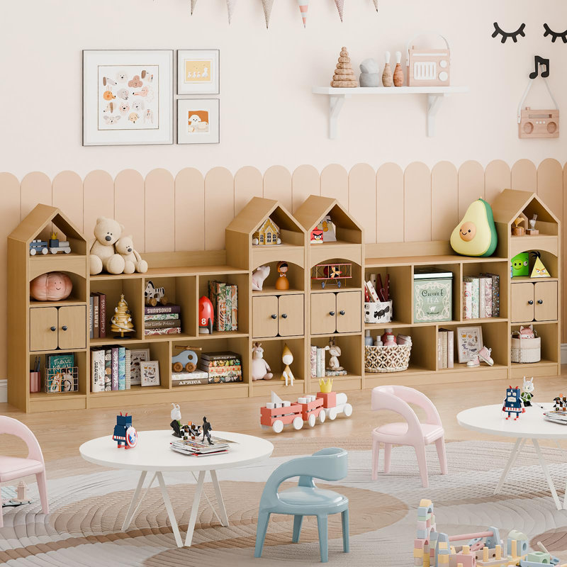 Bookcase And Toy Storage Organizer, Oak