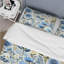 Ensemble de housse de couette blanc et bleu Ranunculus-1739647602