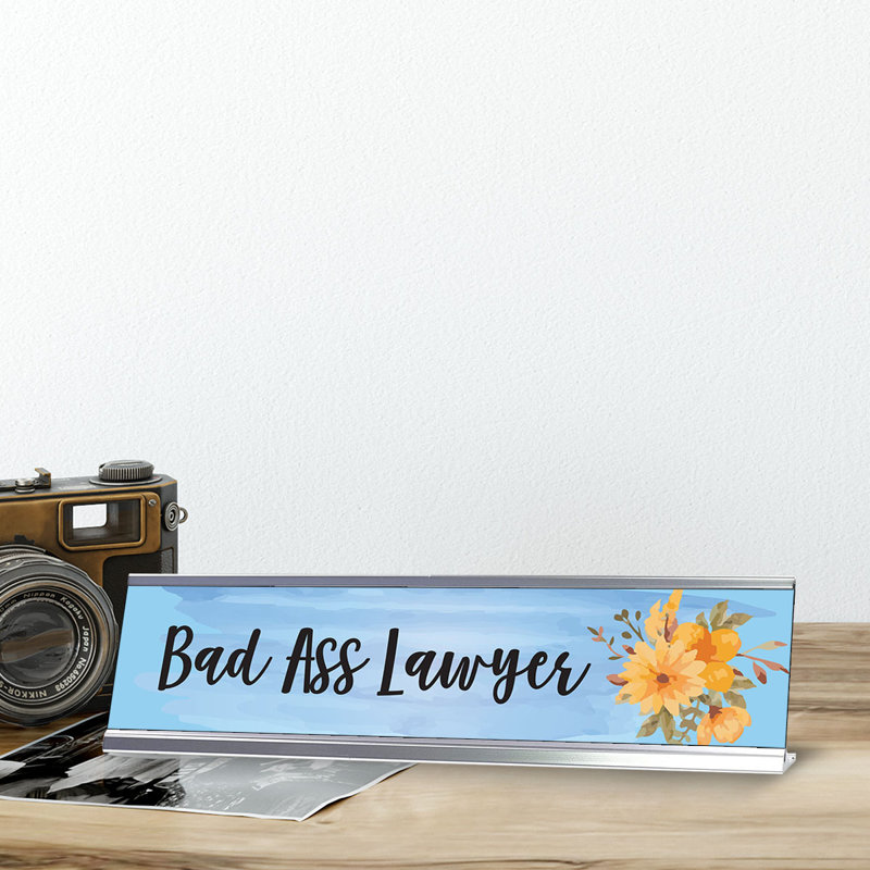 Enseigne de bureau Bad Ass Lawyer