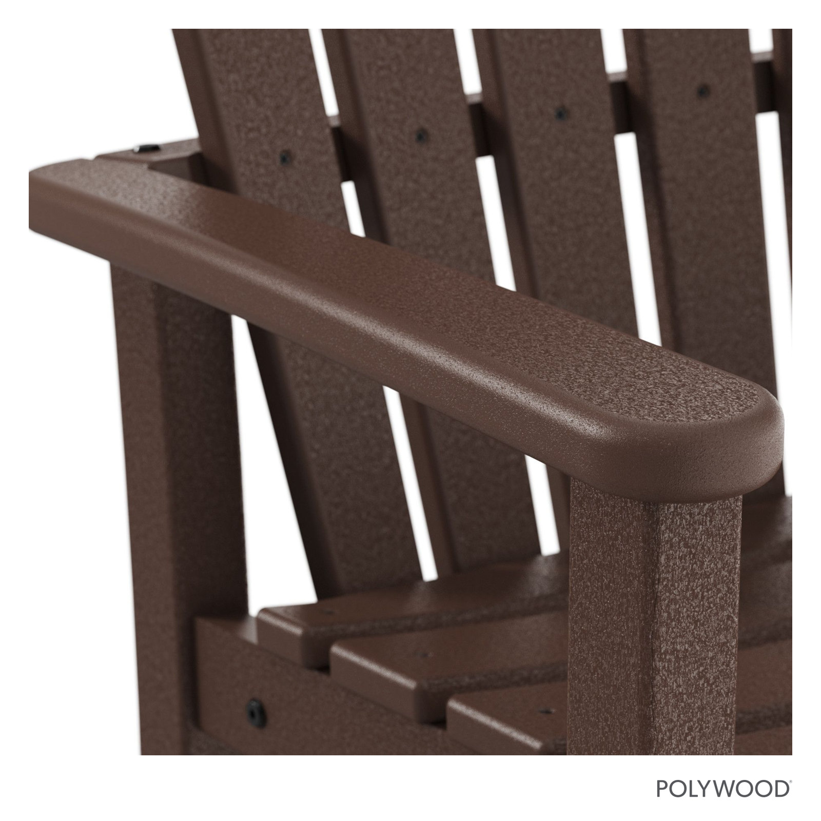 POLYWOOD® Palm Coast Patio Bar Stool, Mahogany