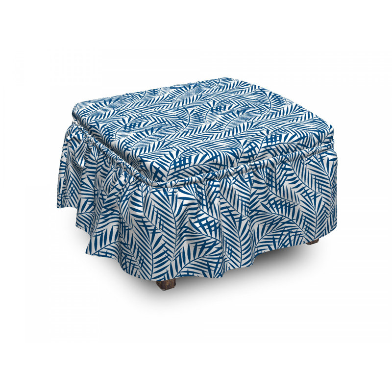 Box Cushion Ottoman Slipcover