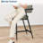 Bar Stools Set of 2, Tall Upholstered Chairs with Backrest & Footrest for Kitchen Island-1701330291