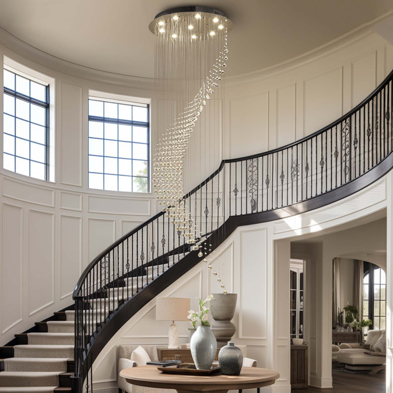 Dimmable 10-Light Geometric Crystal Chandelier