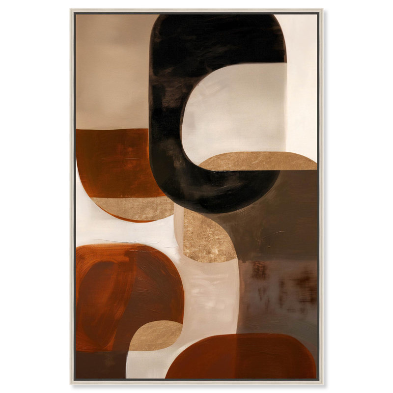 «Falling Earth Boho Decor», reproduction d'art sur toile par Art Remedy, H 16 po x l 24 po, Silver Frame