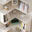 Cuadra Corner Bookcase-450474414