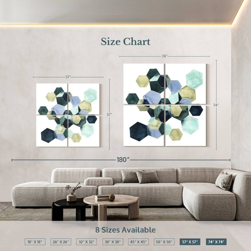 Crystallize I, 57" H x 57" W