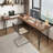 Brown L-Shaped Solid Wood Desks-107848160-107848163