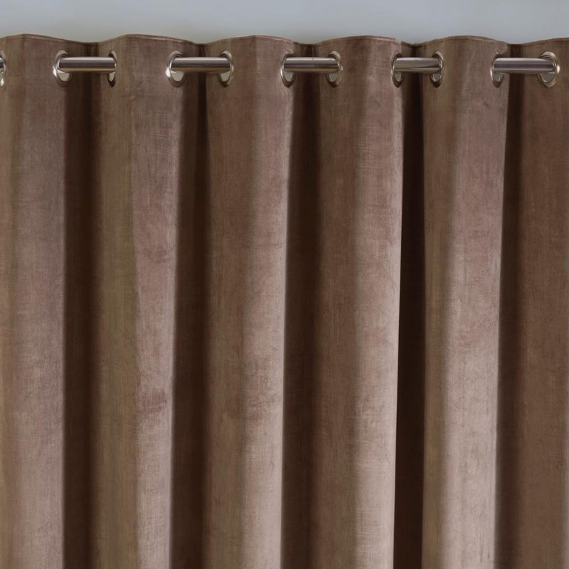Baford Room Darkening Curtain, 229 W x 183 D cm, Natural