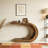 C-Shaped Modern Accent Table Hallway Table