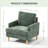 Upholstered Armchair with Square Arms-111700366