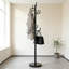 Portemanteau autoportant avec 8 crochets, portemanteau en métal robuste avec base élargie pour vestibule, pouvant accueillir vestes, chapeaux, sacs et parapluies