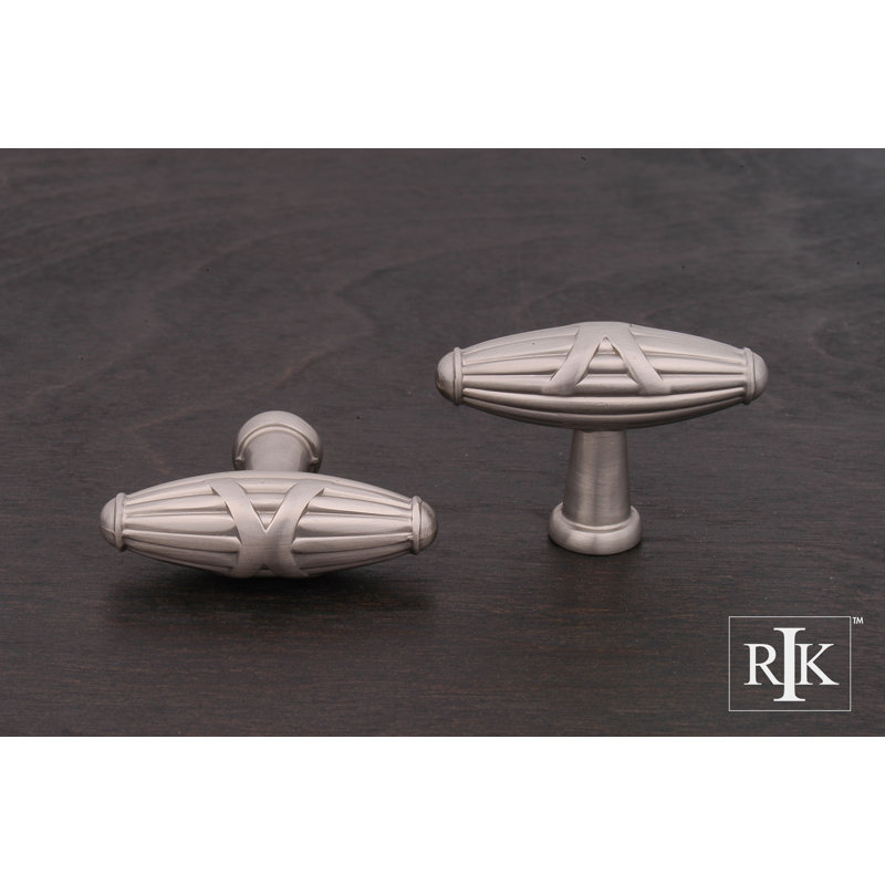 CK Series 1 11/16" Length Bar Knob, Satin Nickel (Pewter), Small