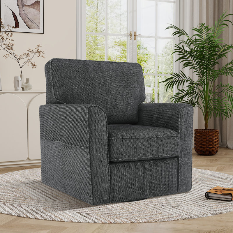 Fauteuil pivotant 33 po, Gris