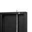 Armoire de rangement pliable avec séparateurs réglables, portes verrouillables, rangement en métal noir à porte à ressort, tablette, serrures exquises, facile à assembler-1890765955