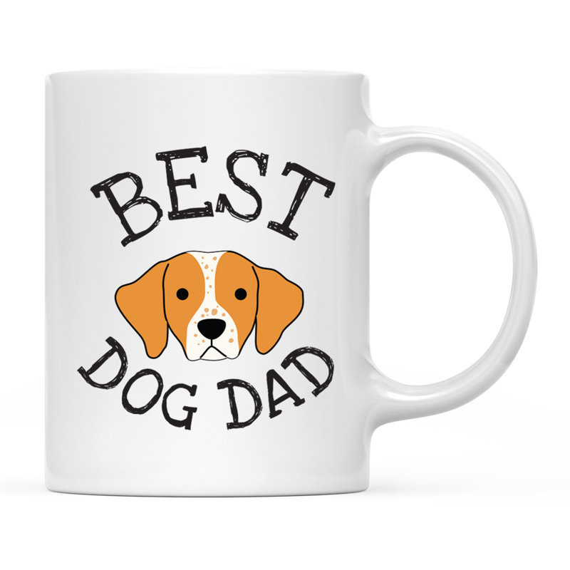 Tasse à café Best Dog Dad, Épagneul Brittany