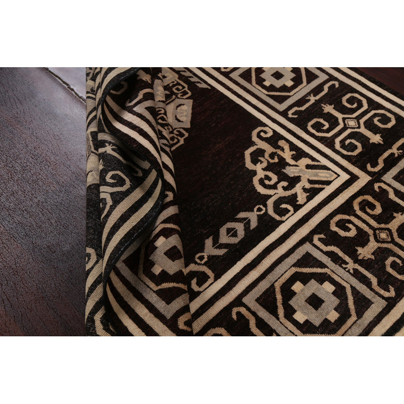 Tapis unique en laine noué à la main taille Sagittaire: 5 pi 7 po x 7 pi 9 po