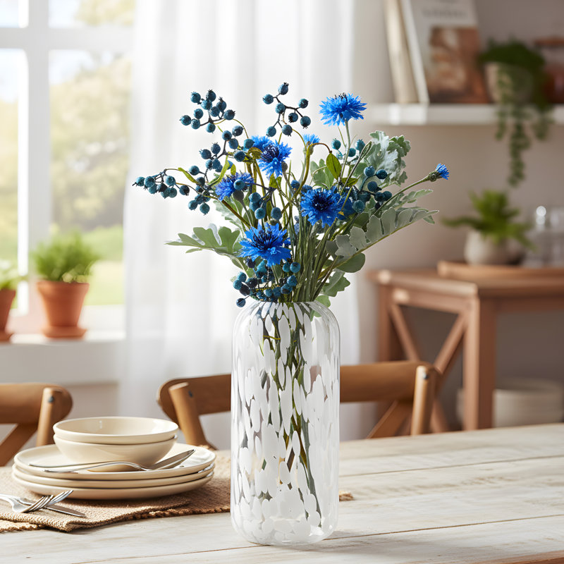 Lava Vase, 10.75", White