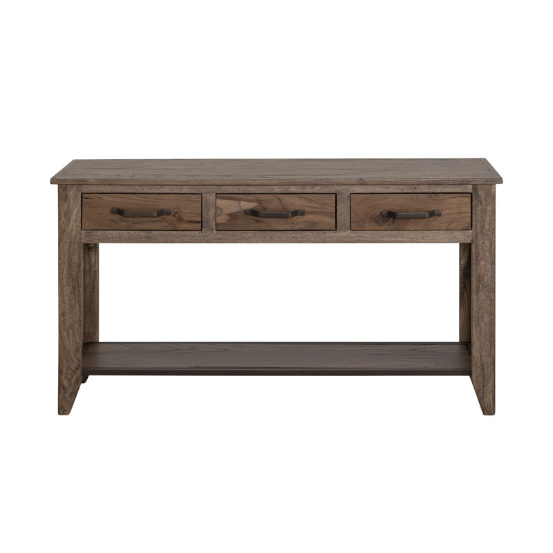 Gilbart 3 Drawer, 1 Shelf Sofa Table