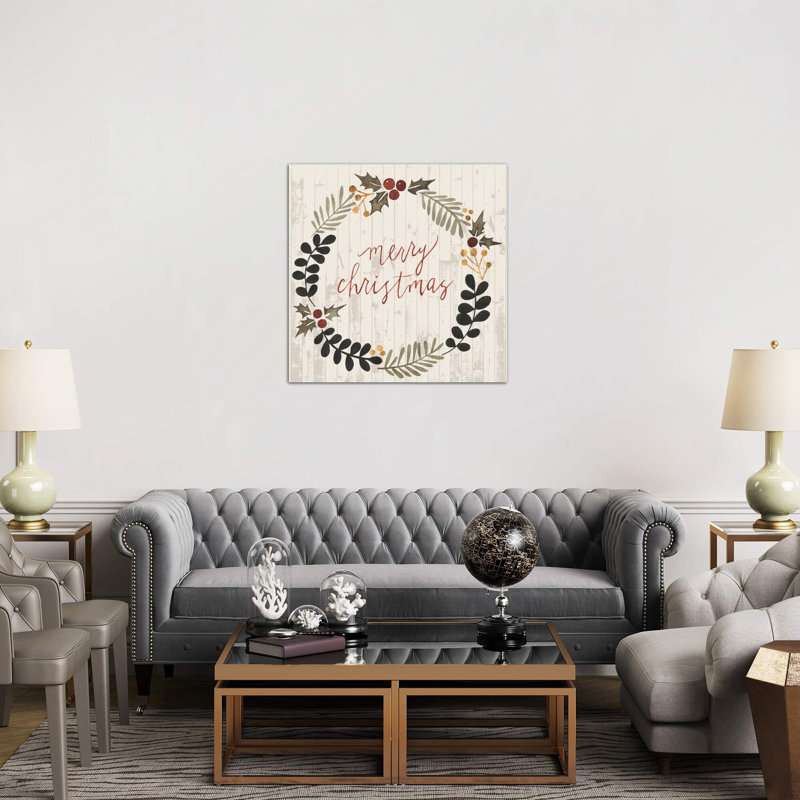 Rustic Christmas III 1 Piece Wrapped Canvas Wall Art, 66.04 cm H x 66.04 cm W x 1.91 cm D