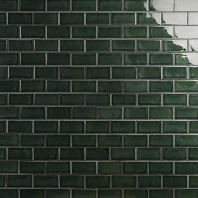 Nabi Subway 3X6 Crackled Glossy Glass Tile