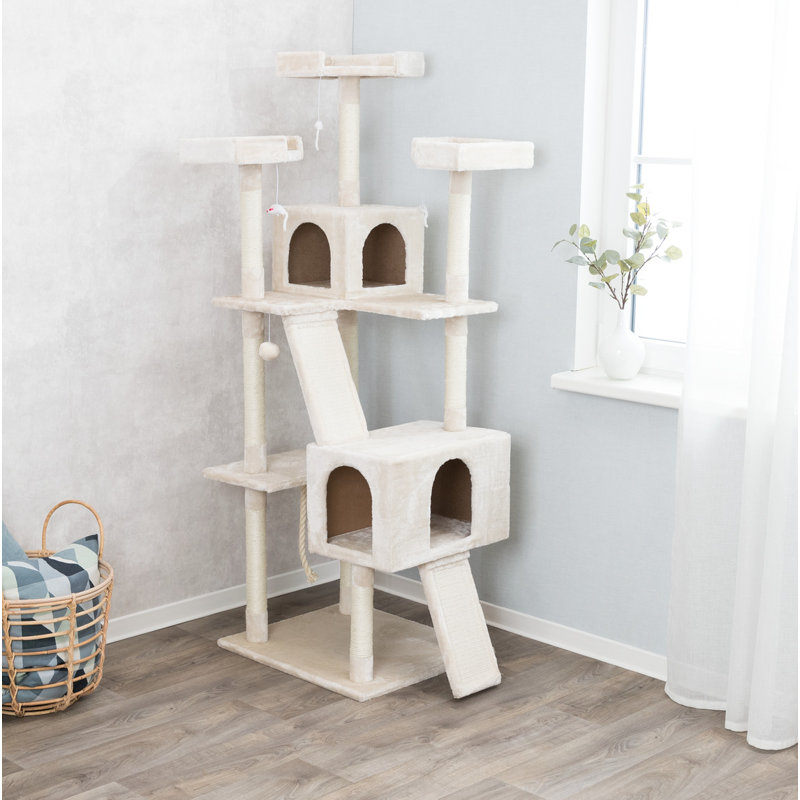 70"  Cat Tree, Cream