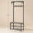 3-tier Shoe Bench Rack - Industrial Storage Shelf With Steel Frame For Entryway, Hallway, And Living Room, Accent Furniture, 12.6 X 31.5 X 70.3 Inches, Greige