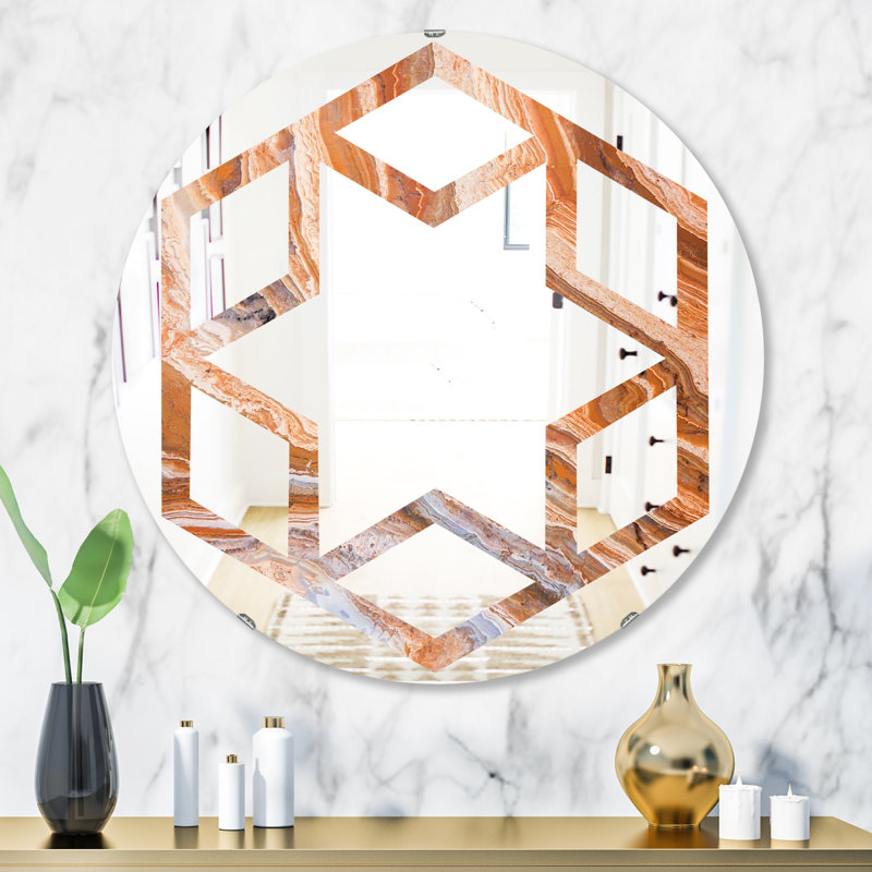 Miroir mural Hexagon Star, H 31,5 po x l po