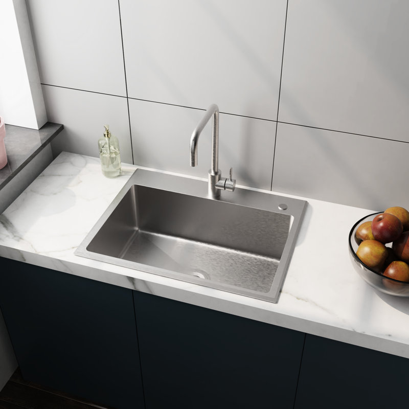 1.5Gpm Faucet 24In Stainless Steel Wash Sink With Drain Head - Silver Brushed Utility &