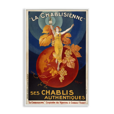Vintage Champagne Advertisement Framed Giclee, design by Marcus Jules