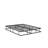 Dothan Queen Bed Frame with Luxurious Style Headboard and Footboard - High Quality Metal Frame in Powder Coating Black-1404279955