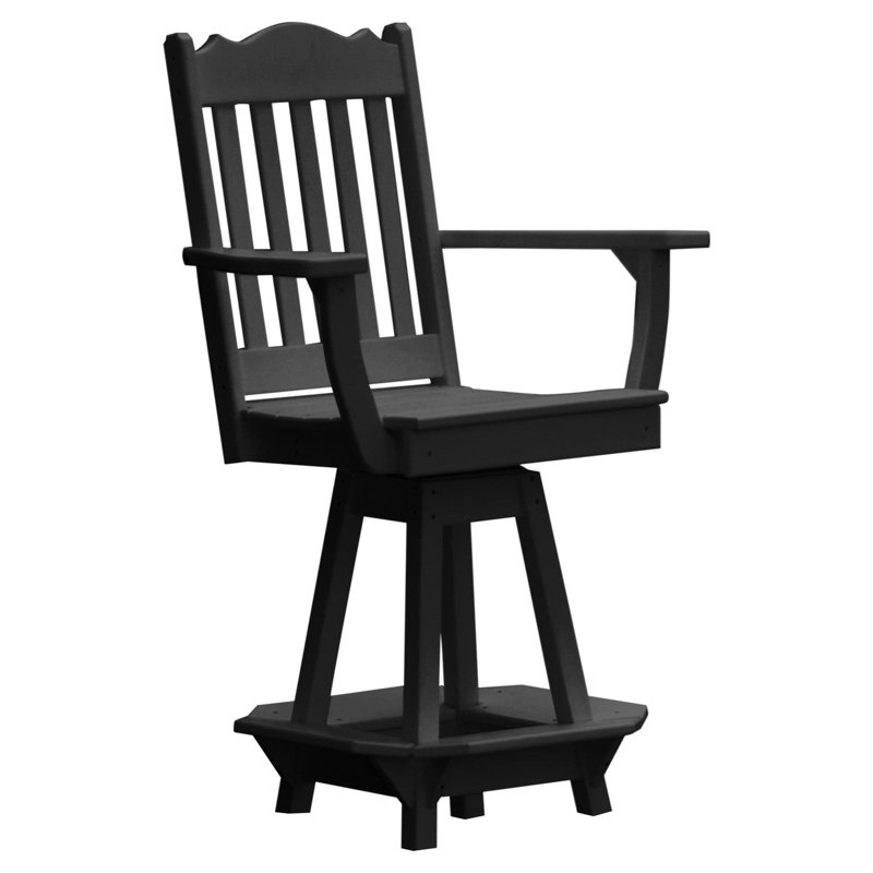 Chaise pivotante Keystone Amish Co., Noir