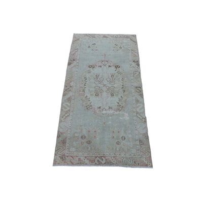 Tapis oriental turc Oushak beige noué à la main 2 pi 10 po x 5 pi 6 po 6000D75BEF0F4BE7BB97A247AFE9117C