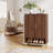 Walnut Shoe Cabinet for Entryway