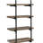 Black and rustic oak 4-layer wall shelf-1288981506