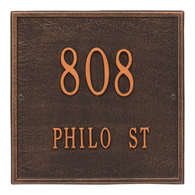 2-Line Wall Address Plaque