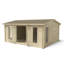 Rushock 17 x 14 Ft. Tongue & Groove Log Cabin-512049281